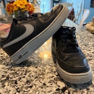 Nike Air Force 1 Black and Gray Air Sneakers